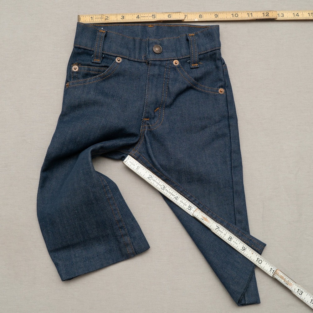 Vintage 70s 80s Levis Strauss Orange Tab Hardwear Jeans Denim Toddler 18x12 2T - Picture 5 of 10